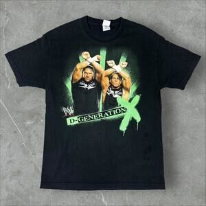 Vintage D-Generation X WWE WWF Size Large Triple H RARE Black T-Shirt